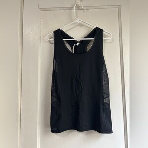 NWT!! Women’s Lululemon Black Mesh-Side Racerback Tank Top